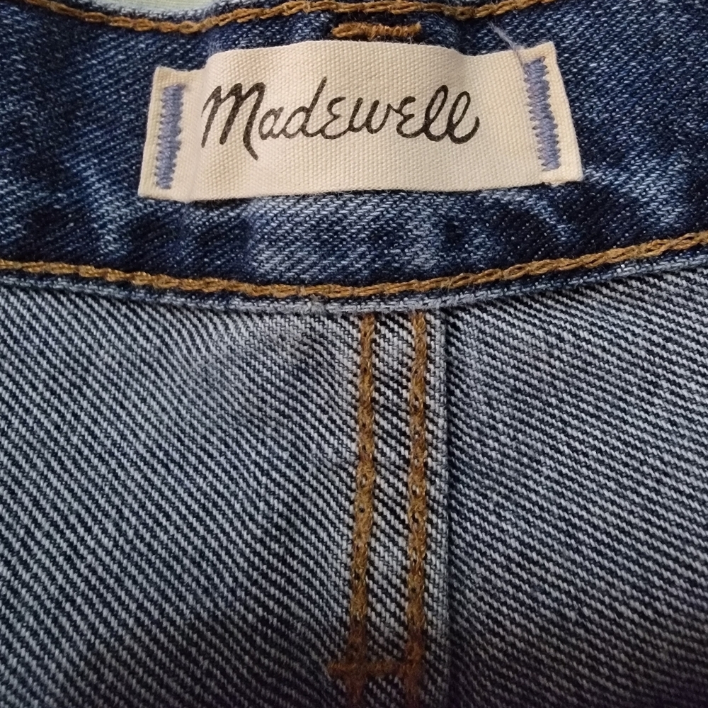 Madewell Blue Jean Shorts Cut-Off Style - Picture 6 of 8